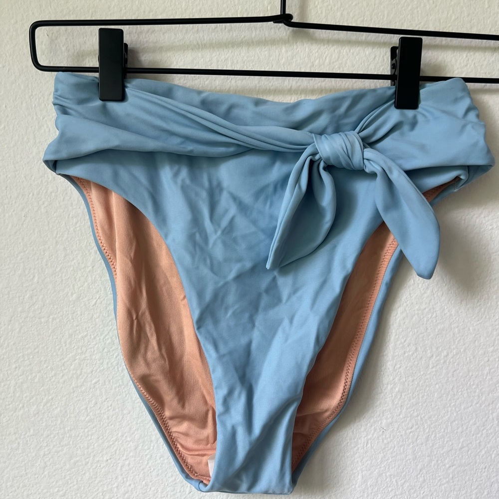 J. Crew Blue and Peach Bikini Bottom